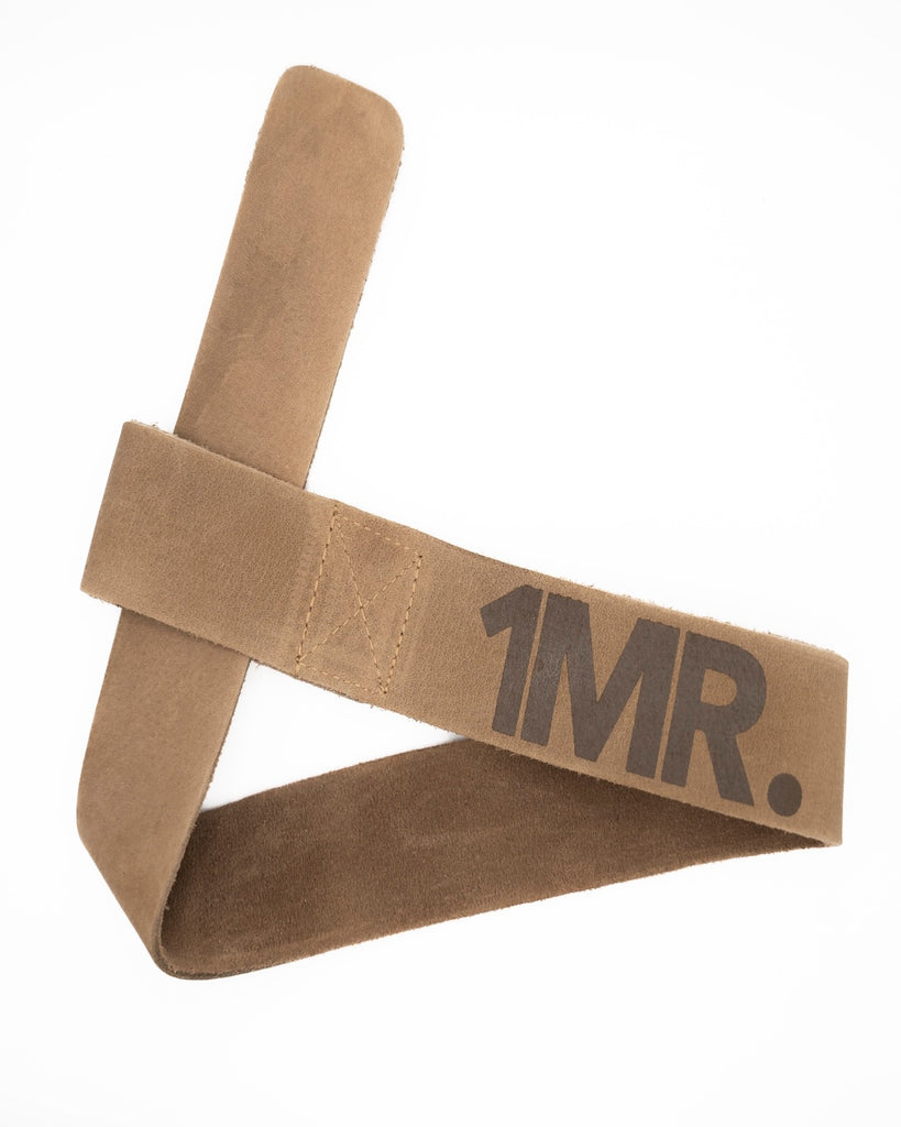 Cappuccino Leather Lifting Straps - 1MR Store