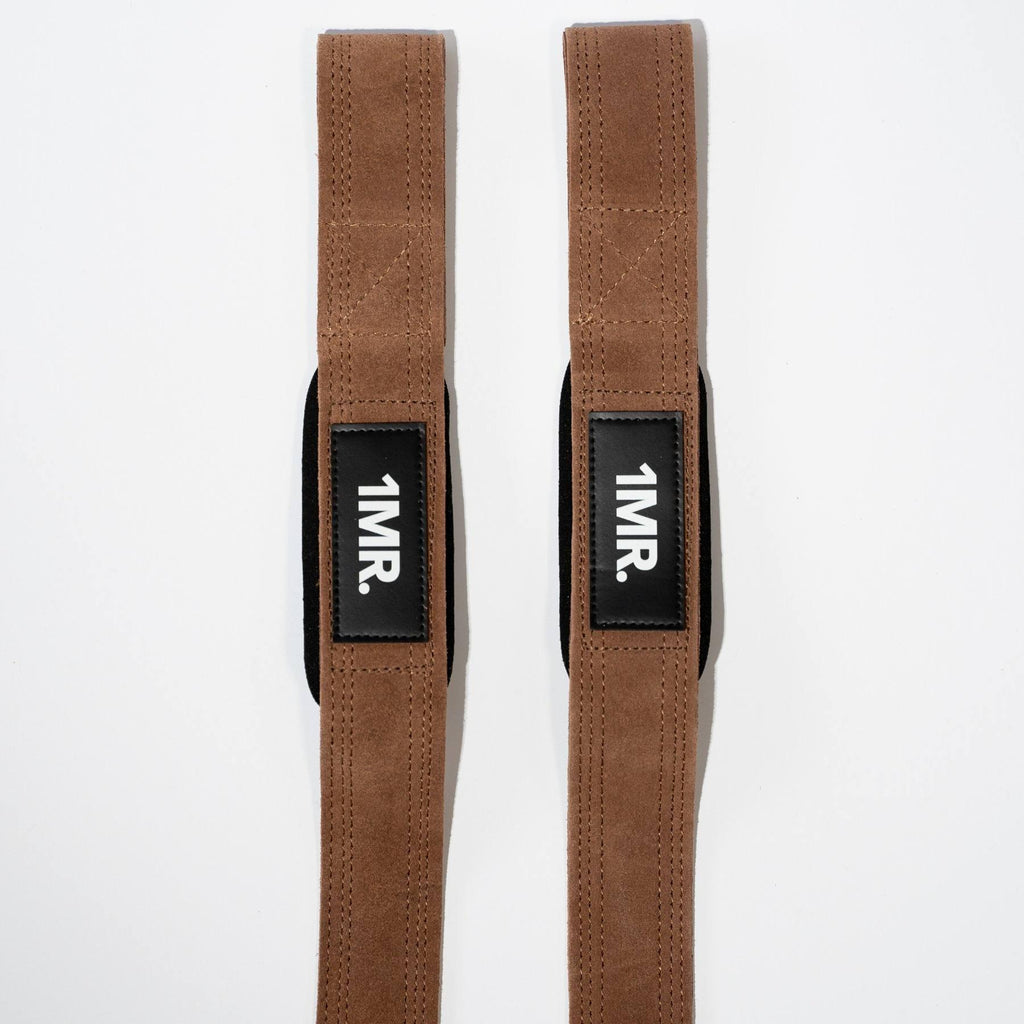 OG Leather Lifting Straps Brown - 1MR Store